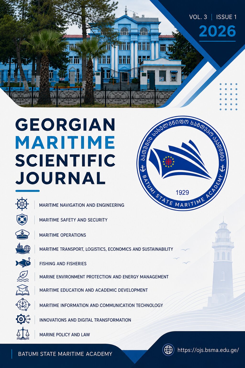					View Vol. 3 No. 1 (2026): GEORGIAN MARITIME SCIENTIFIC JOURNAL
				
